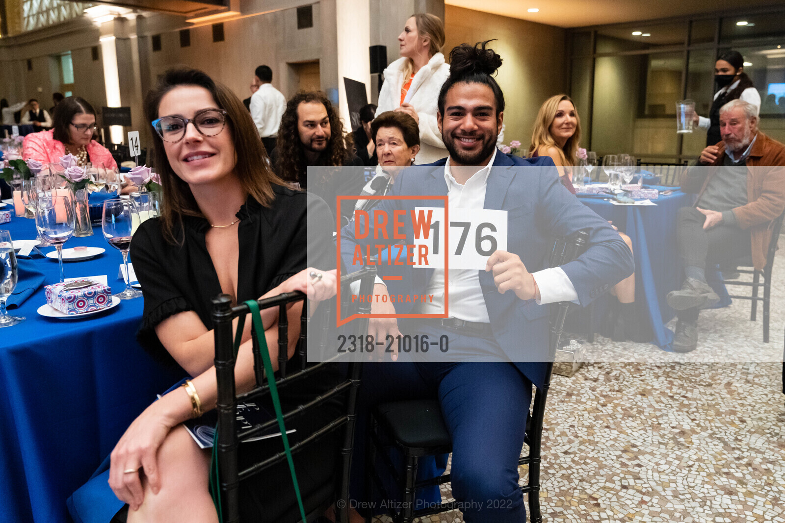 Amy Soper, Armand Fernandez, Representation Project's Flip The Script gala 2022, Ferry Building. SF, CA 94105 US, November 17th, 2022, Photo #2318-21016-0 Amy Soper, Armand Fernandez, Photo #2318-21016-0