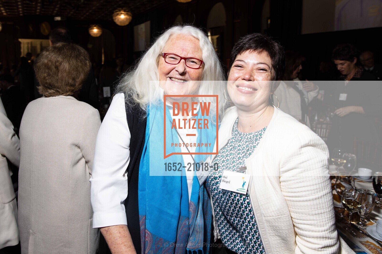 Lucy Garcia, Sai Siegel, Bay Scholars 9th Annual Thanksgiving Luncheon, The Julia Morgan Ballroom. 465 California St, SF, CA 94104 US, November 18th, 2022, Photo #1652-21018-0 Lucy Garcia, Sai Siegel, Photo #1652-21018-0