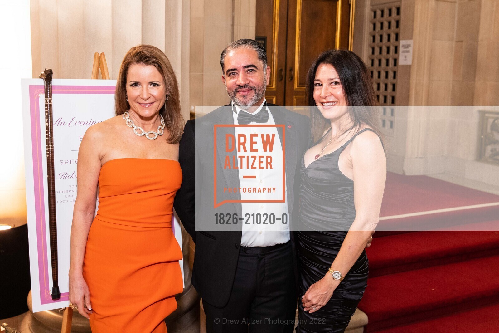 Michelle Ritchie, Nadir Shaikh, Jennifer Bienaime, San Francisco Opera Guild's Evening on The Stage 2022, Opera House. 401 Van Ness Avenue, November 29th, 2022, Photo #1826-21020-0 Michelle Ritchie, Nadir Shaikh, Jennifer Bienaime, Photo #1826-21020-0