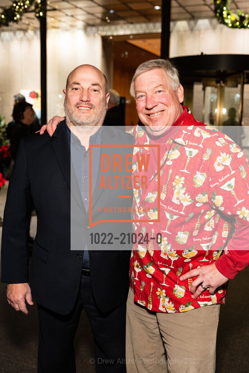 Steve Ezell, Pete Sittnick, Ronnie and Karen Lott All Stars Helping Kids Holiday Event 2022, The Vault. 555 California St, SF, CA 94104 US, December 2nd, 2022, Photo #1022-21024-0 Steve Ezell, Pete Sittnick, Photo #1022-21024-0