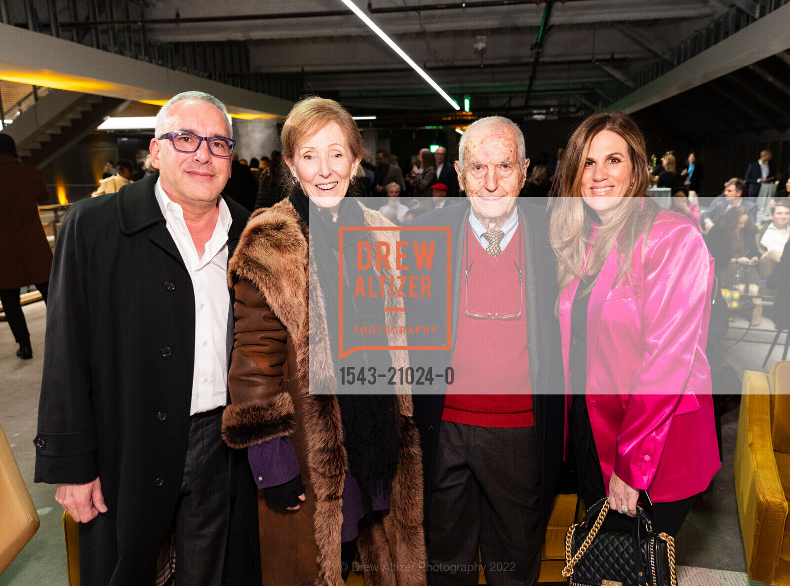 Michael Fletcher, Jeanette Reinhardt, Eli Reinhardt, Ruth Fletcher, Ronnie and Karen Lott All Stars Helping Kids Holiday Event 2022, The Vault. 555 California St, SF, CA 94104 US, December 2nd, 2022, Photo #1543-21024-0 Michael Fletcher, Jeanette Reinhardt, Eli Reinhardt, Ruth Fletcher, Photo #1543-21024-0