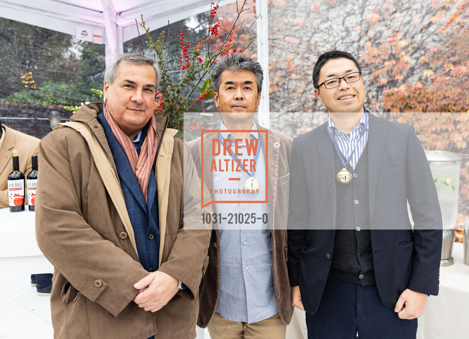 Juan Miguel Miranda, Hajime Kishimori, Festival of the Bells in support of Roots of Peace, Grgich Hills Estate. 1829 St Helena Hwy, Rutherford, CA 94573 US, Photo #1031-21025-0 Juan Miguel Miranda, Hajime Kishimori, Photo #1031-21025-0