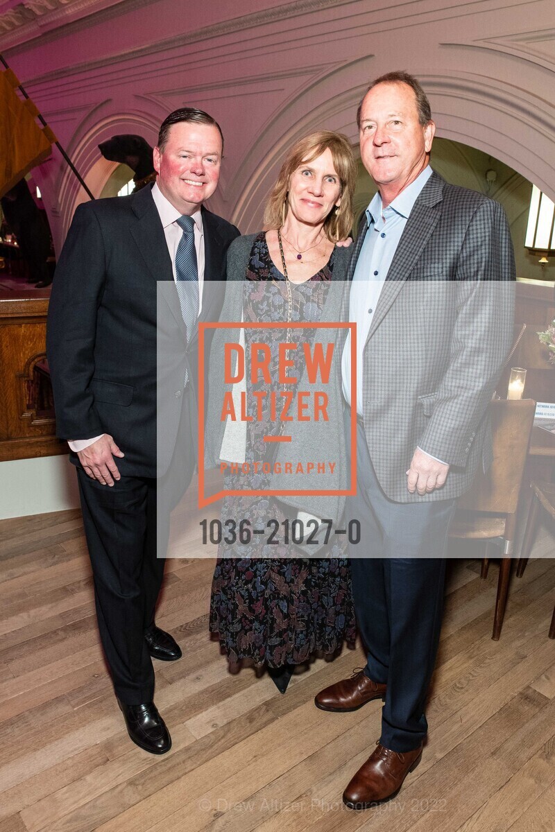 Ted Smith, Erin Cline, Matt Cline, Holiday Hob Nob benefiting St. Francis Foundation 2022, Saint Joseph’s Arts Society. 1401 Howard St, SF, CA 94103 US, December 3rd, 2022, Photo #1036-21027-0 Ted Smith, Erin Cline, Matt Cline, Photo #1036-21027-0