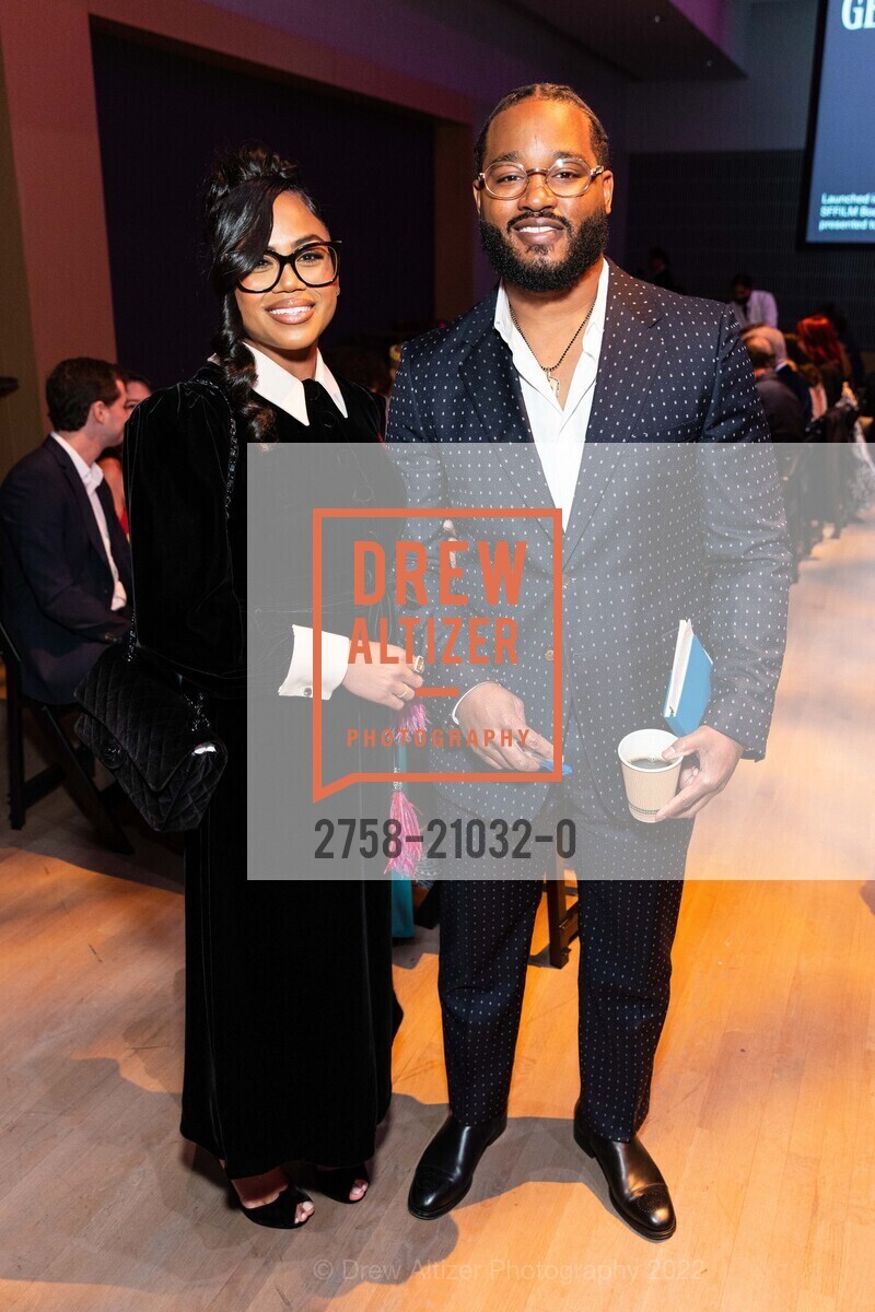 Zinzi Evans, Ryan Coogler, SFFILM Awards 2022 Honoring Margot Robbie, Ryan Coogler, Stephanie Hsu and Sarah Polley, Yerba Buena Center for The Arts, December 5th, 2022, Photo #2758-21032-0 Zinzi Evans, Ryan Coogler, Photo #2758-21032-0