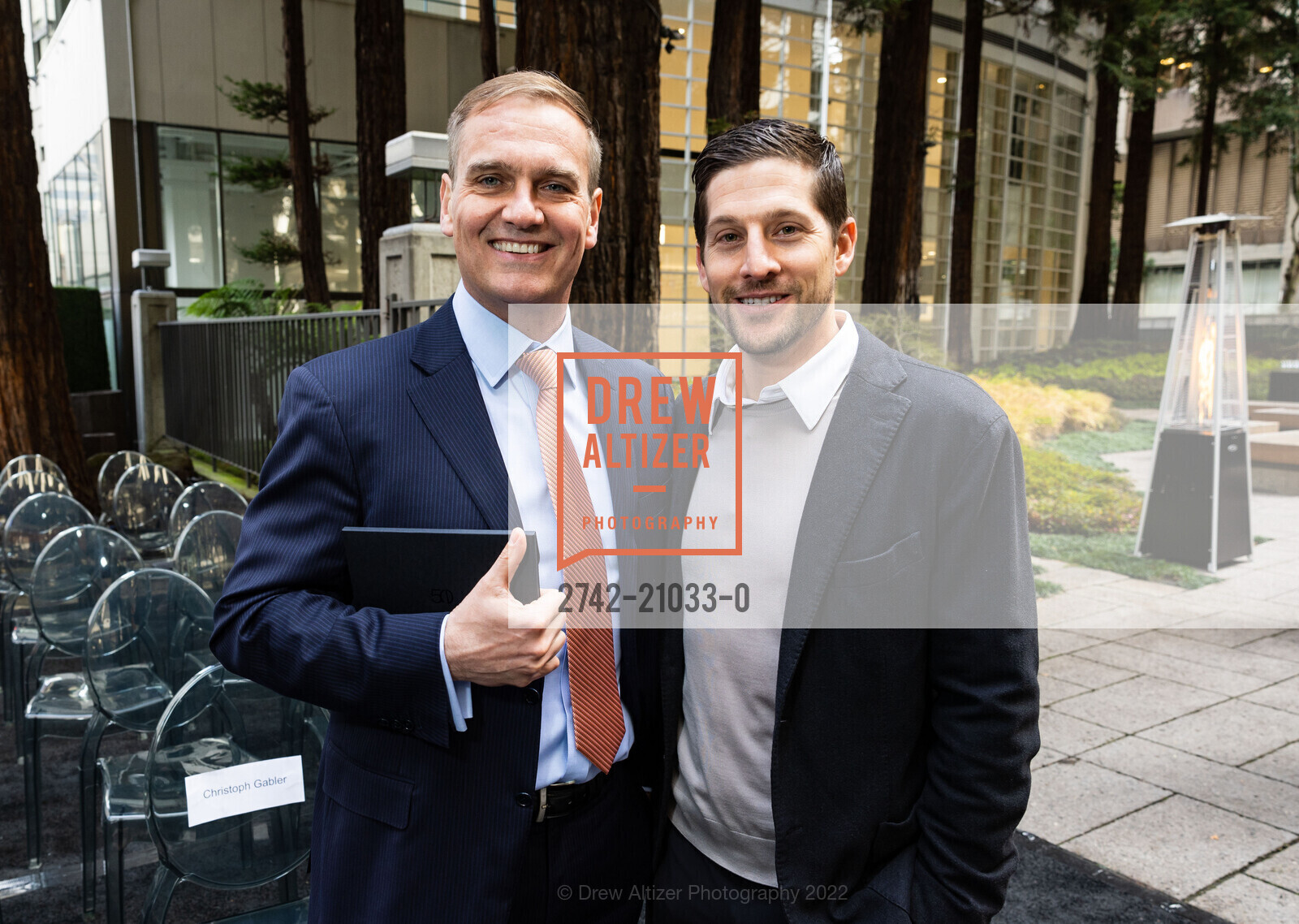 Marijn Smit, Scott Soucy, Transamerica Building Groundbreaking and 50th Anniversary Kickoff 2022, 600 Montgomery Street, December 6th, 2022, Photo #2742-21033-0 Marijn Smit, Scott Soucy, Photo #2742-21033-0