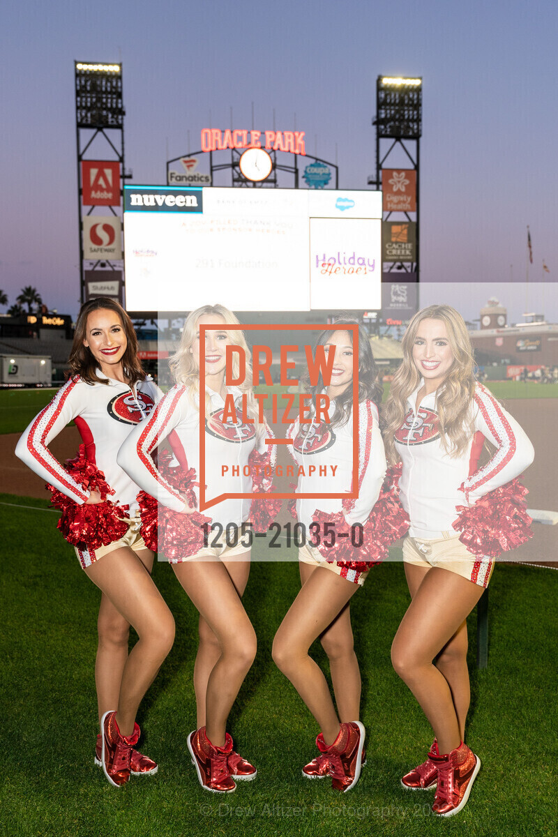 Monica Lieber, Alexa Tang, Cassie Henson, Maddie Al, Holiday Heroes 2022 benefitting Wender Weis Foundation for Children, Oracle Park, December 6th, 2022, Photo #1205-21035-0 Monica Lieber, Alexa Tang, Cassie Henson, Maddie Al, Photo #1205-21035-0