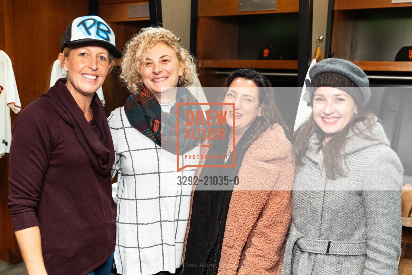 Lee Pyle, Dana Hartman Ngaloafe, Daphne Melendez, Aurelie de la Broise, Holiday Heroes 2022 benefitting Wender Weis Foundation for Children, Oracle Park, December 6th, 2022, Photo #3292-21035-0 Lee Pyle, Dana Hartman Ngaloafe, Daphne Melendez, Aurelie de la Broise, Photo #3292-21035-0