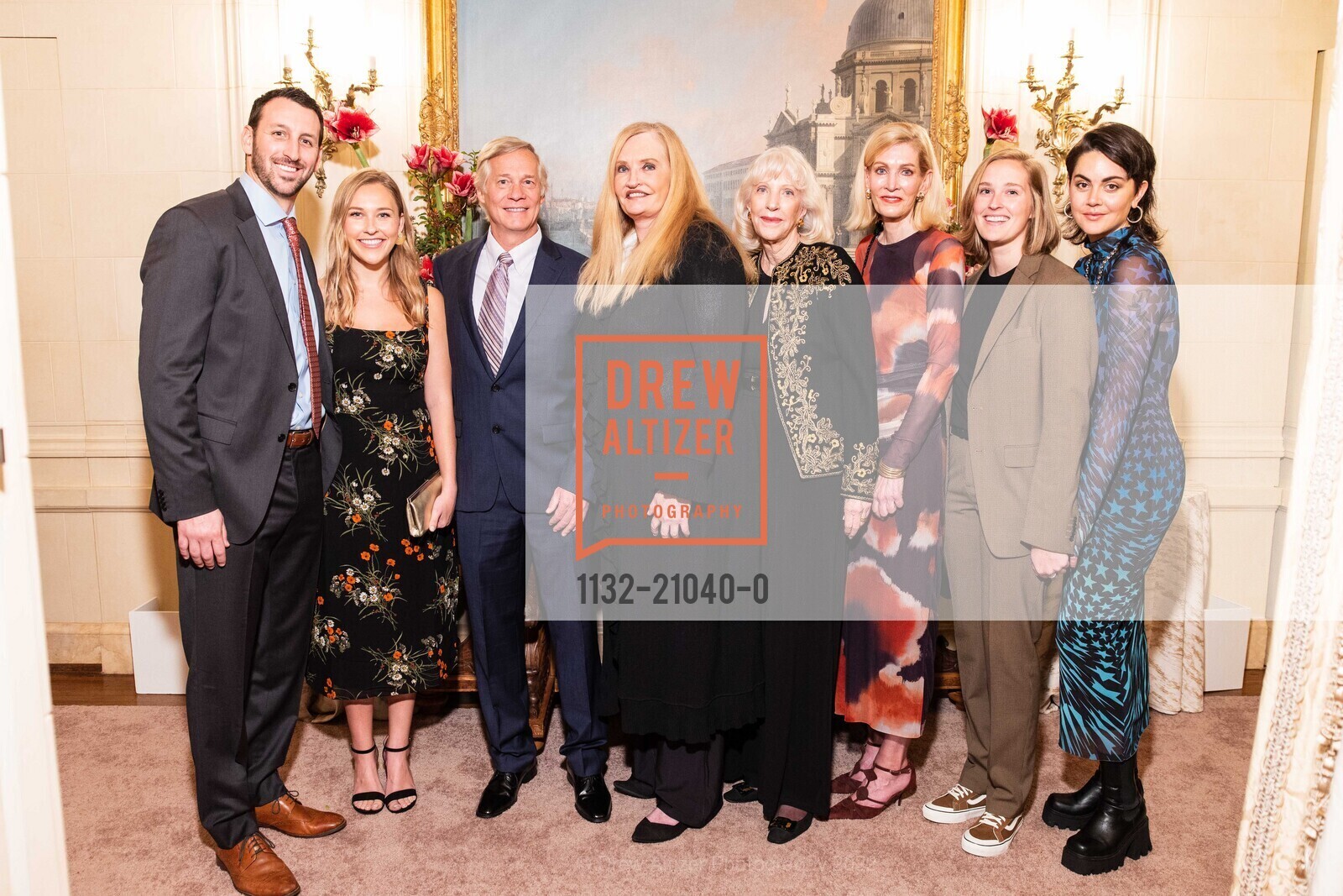 Danny Price, Allison Townsend, Robert Wilkes, Beth Townsend, Nancy Gilbert, Dede Giles, Emily Townsend, Tessa Tapscott, Gordon Getty's 89th Birthday Party, 2880 Broadway, December 10th, 2022, Photo #1132-21040-0 Danny Price, Allison Townsend, Robert Wilkes, Beth Townsend, Nancy Gilbert, Dede Giles, Emily Townsend, Tessa Tapscott, Photo #1132-21040-0