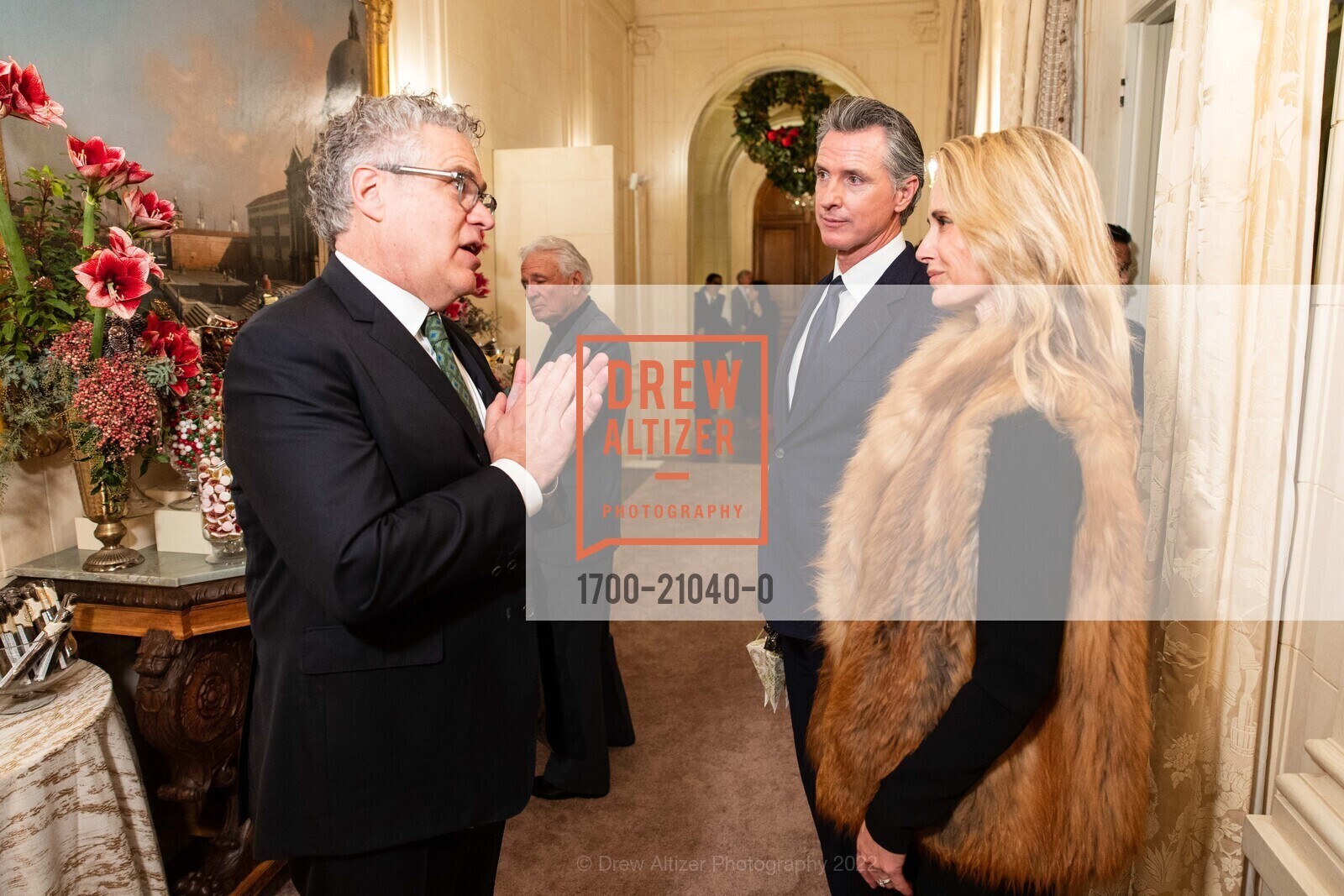 Alan Reid, Gavin Newsom, Jennifer Siebel Newsom, Gordon Getty's 89th Birthday Party, 2880 Broadway, December 10th, 2022, Photo #1700-21040-0 Alan Reid, Gavin Newsom, Jennifer Siebel Newsom, Photo #1700-21040-0
