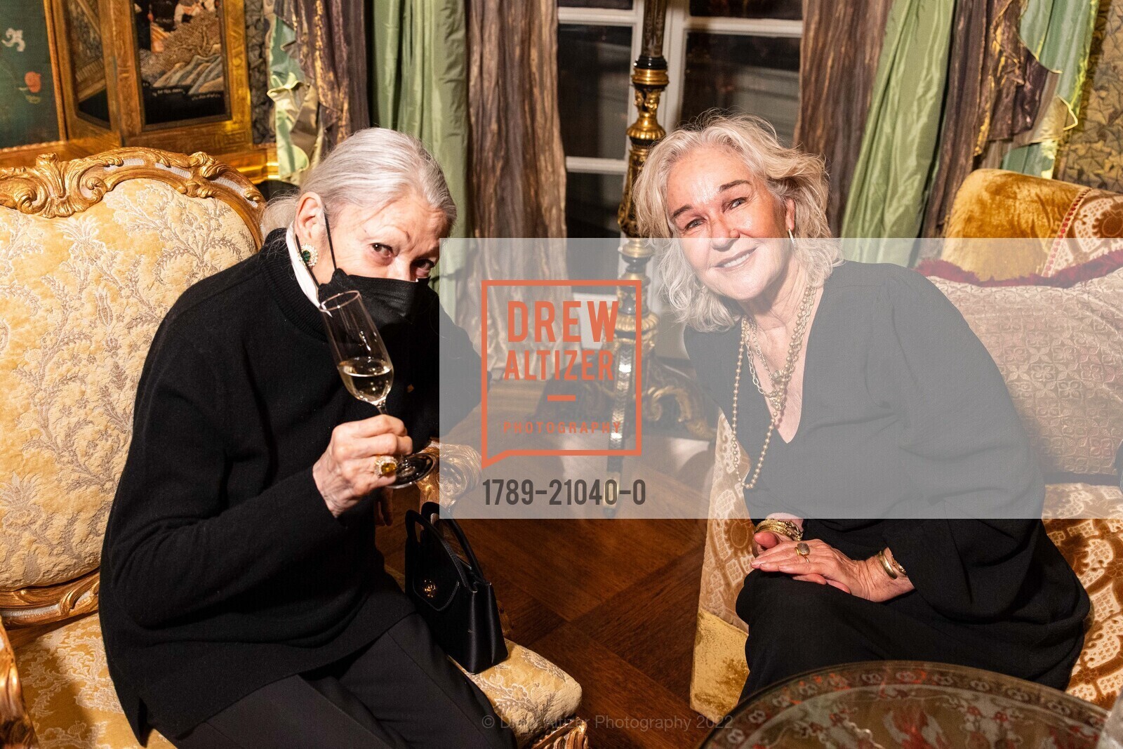 Denise Hale, Susie Buell, Gordon Getty's 89th Birthday Party, 2880 Broadway, December 10th, 2022, Photo #1789-21040-0 Denise Hale, Susie Buell, Photo #1789-21040-0