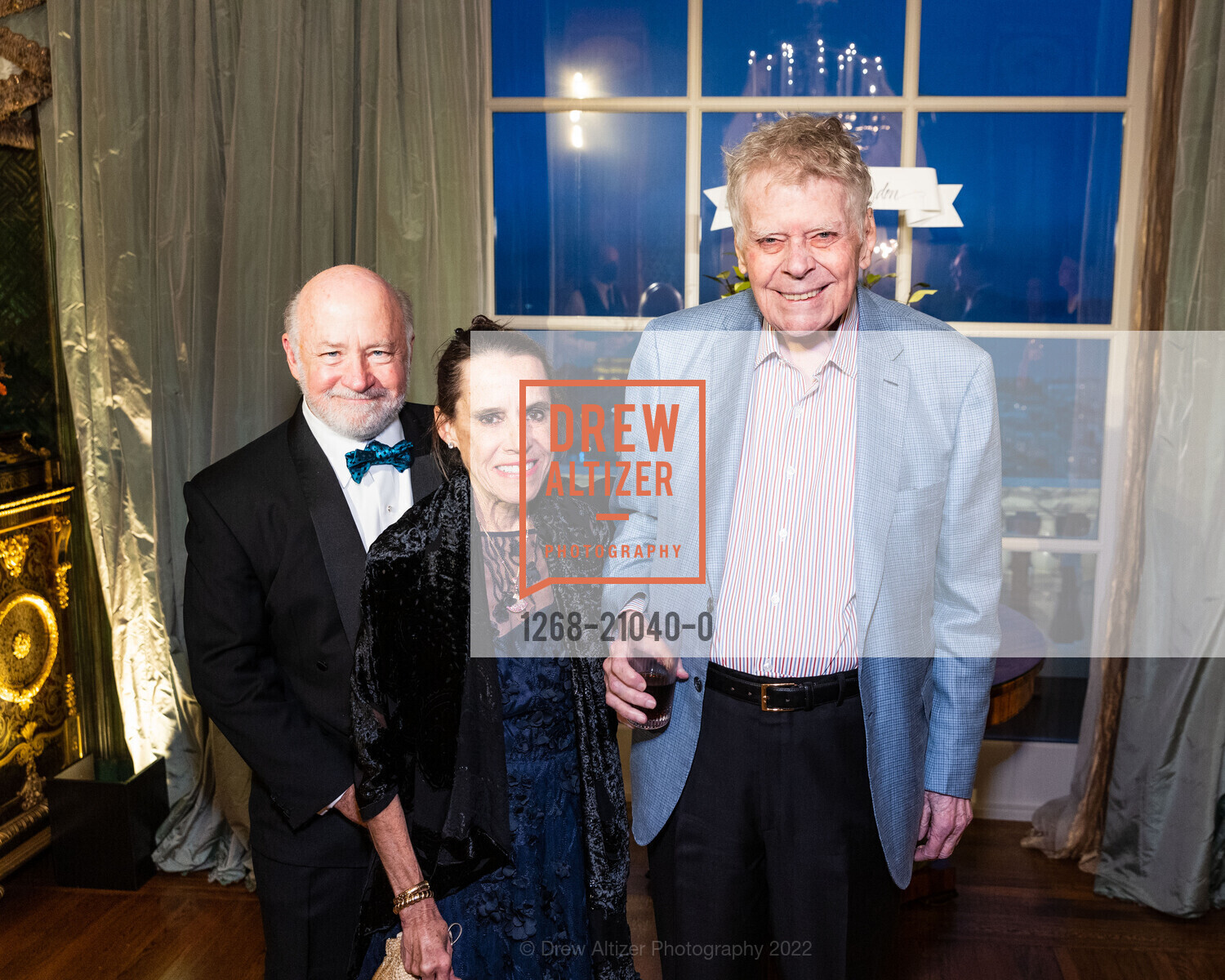 Bill Shea, Elizabeth Shea, Gordon P. Getty, Gordon Getty's 89th Birthday Party, 2880 Broadway, December 10th, 2022, Photo #1268-21040-0 Bill Shea, Elizabeth Shea, Gordon P. Getty, Photo #1268-21040-0