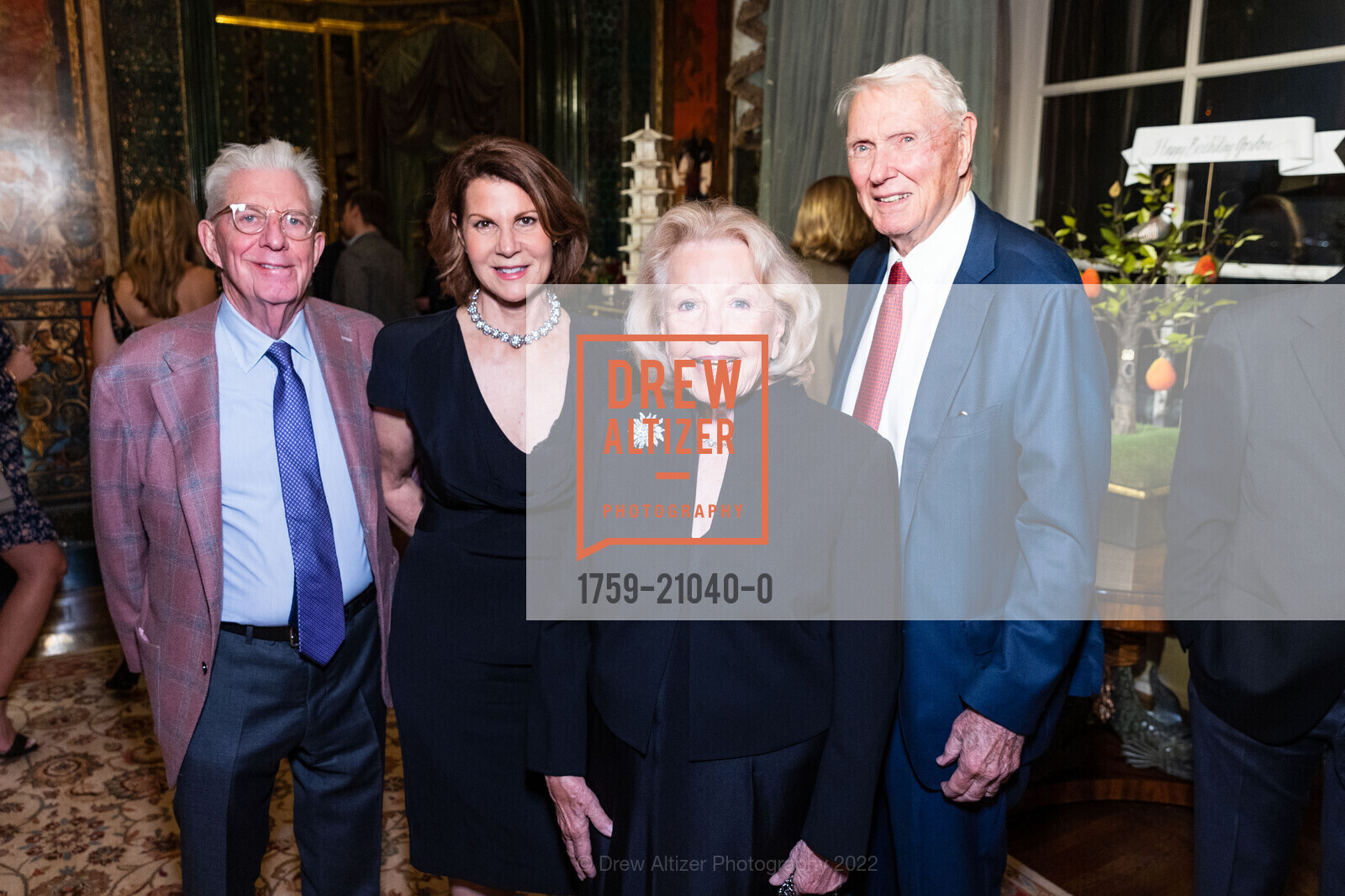 Richard Guggenhime, Katie Jarman, Kay Woods, Claude Jarman, Gordon Getty's 89th Birthday Party, 2880 Broadway, December 10th, 2022, Photo #1759-21040-0 Richard Guggenhime, Katie Jarman, Kay Woods, Claude Jarman, Photo #1759-21040-0