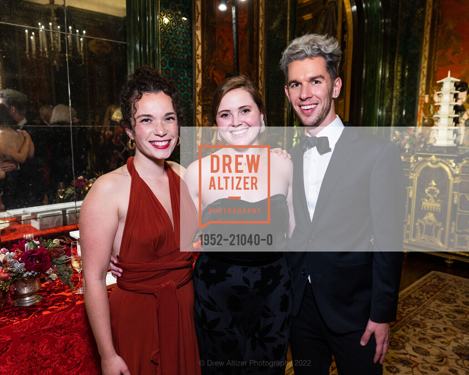 Itxaso Garay, Madeline Hewitt, Bryn Bodayle, Gordon Getty's 89th Birthday Party, 2880 Broadway, December 10th, 2022, Photo #1952-21040-0 Itxaso Garay, Madeline Hewitt, Bryn Bodayle, Photo #1952-21040-0