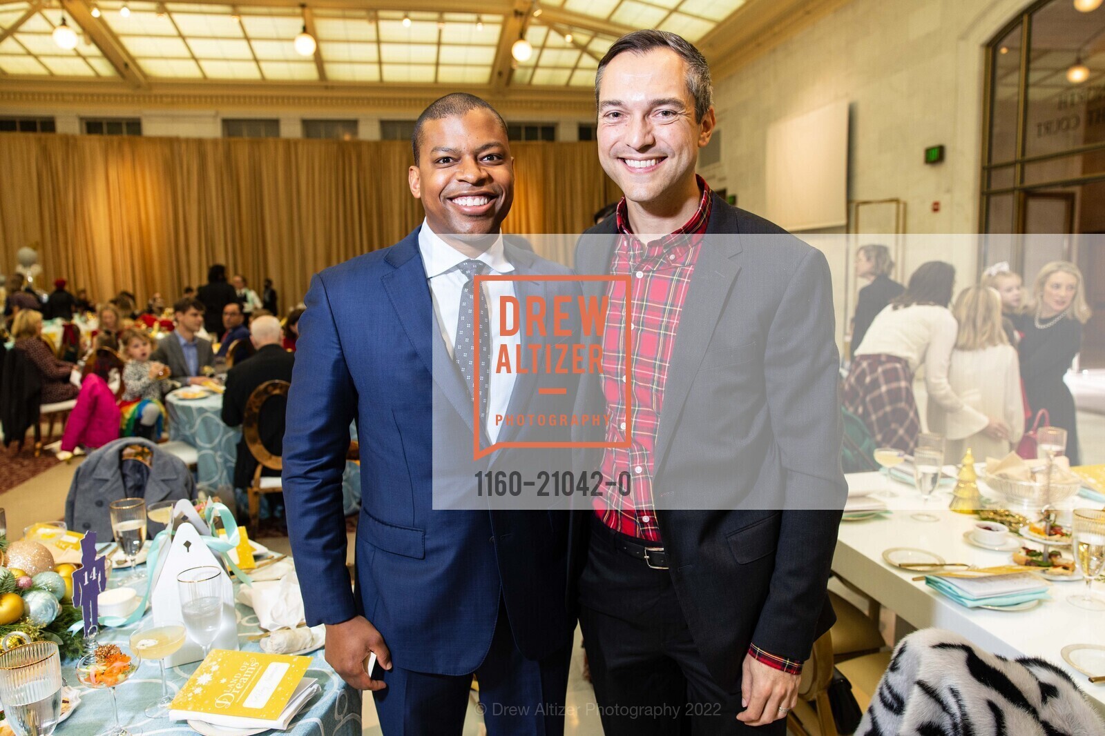 Carlton McMillan, Nathan Blecharczyk, SF Ballet Hosts Nutcracker Luncheon, San Francisco City Hall. 1 Dr Carlton B Goodlett Pl, December 11th, 2022, Photo #1160-21042-0 Carlton McMillan, Nathan Blecharczyk, Photo #1160-21042-0