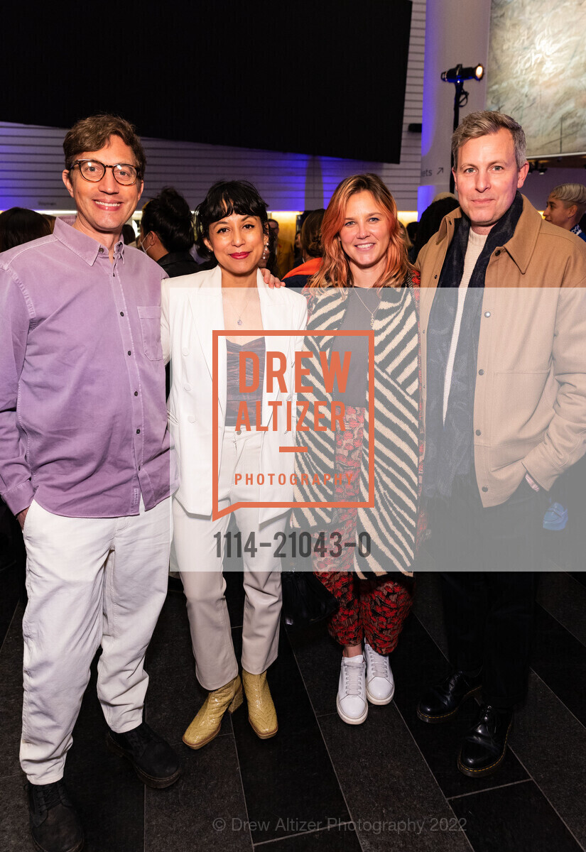 Seth Capron, Maria Capron, Julie Henson, Seth Curcio, SFMOMA SECA Awards: Society for the Encouragement of Contemporary Art, SF Moma. 151 3rd St, SF, CA 94103 US, December 13th, 2022, Photo #1114-21043-0 Seth Capron, Maria Capron, Julie Henson, Seth Curcio, Photo #1114-21043-0