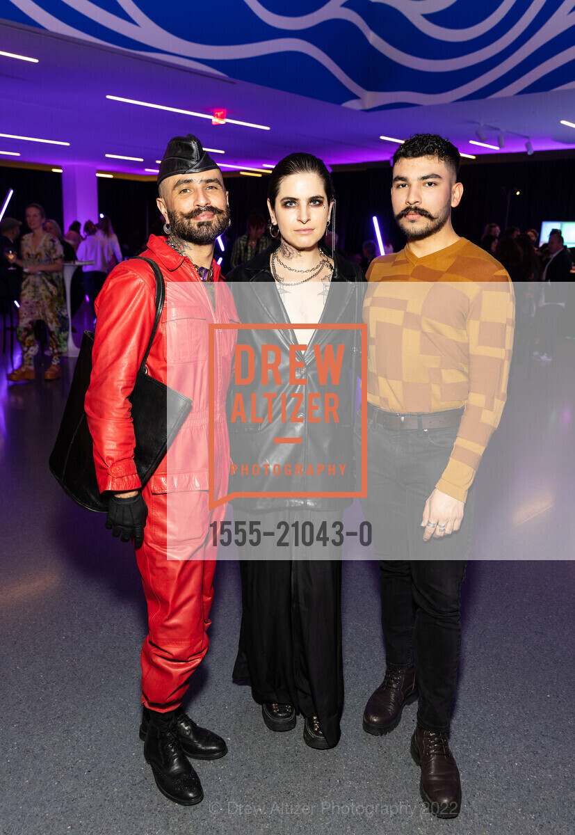Grace Towers, Julian Delgado Lopera, Luis Felipe Chavez, SFMOMA SECA Awards: Society for the Encouragement of Contemporary Art, SF Moma. 151 3rd St, SF, CA 94103 US, December 13th, 2022, Photo #1555-21043-0 Grace Towers, Julian Delgado Lopera, Luis Felipe Chavez, Photo #1555-21043-0