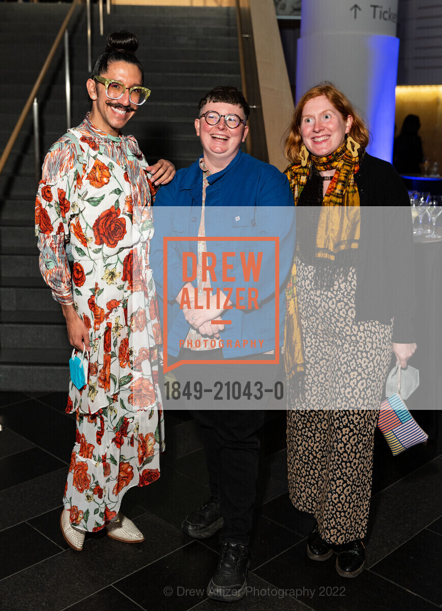 Kiko LeStrange, Lindsay Tulley, Lana Williams, SFMOMA SECA Awards: Society for the Encouragement of Contemporary Art, SF Moma. 151 3rd St, SF, CA 94103 US, December 13th, 2022, Photo #1849-21043-0 Kiko LeStrange, Lindsay Tulley, Lana Williams, Photo #1849-21043-0