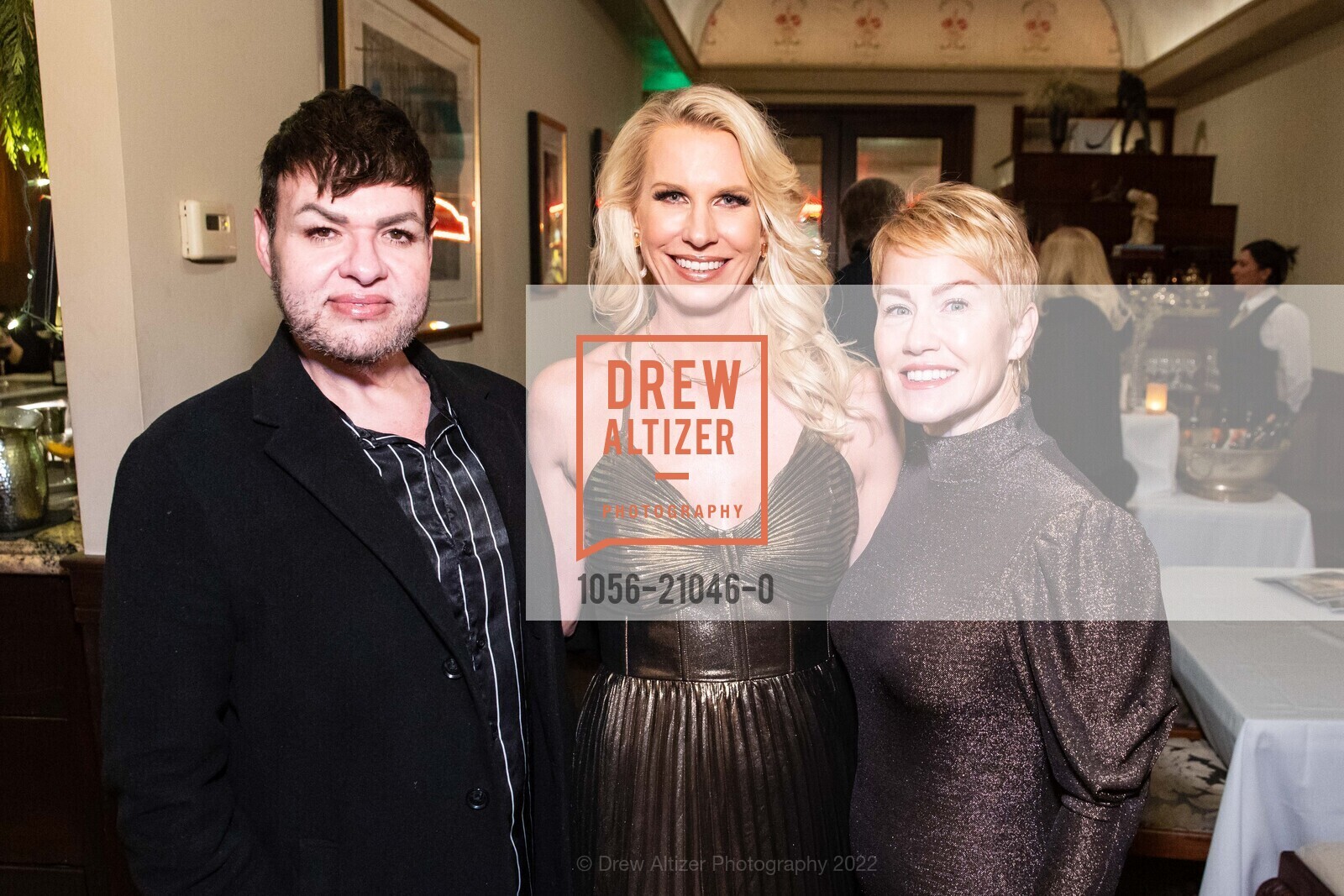 Austin Mendoza, Karen Horton, Valerie Dawydiak, Haute Living Launch Party, North Beach Restaurant. 1512 Stockton St, SF, CA 94133 US, December 14th, 2022, Photo #1056-21046-0 Austin Mendoza, Karen Horton, Valerie Dawydiak, Photo #1056-21046-0