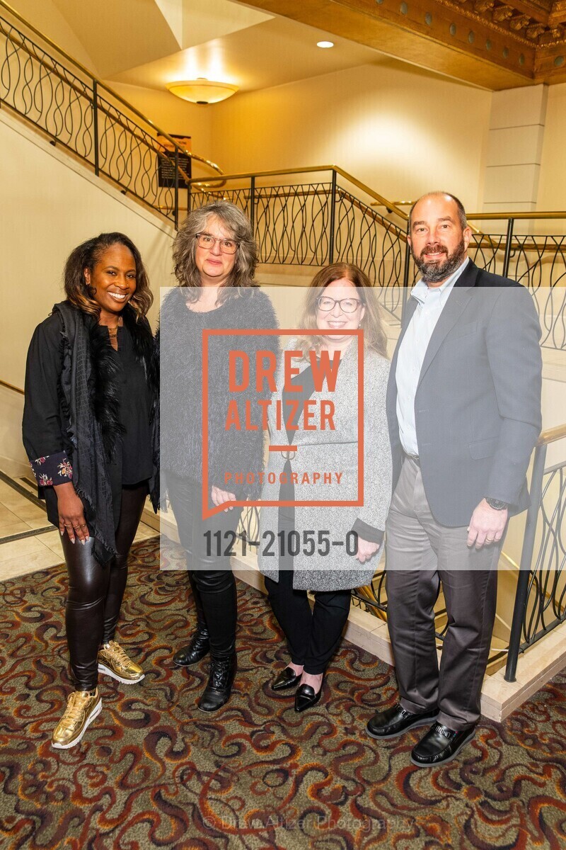 Kamilah Forbes, Pam McKinnon, Jennifer Bielstein, Jeff Minick, A.C.T Producers Circle Dinner, Toni Rembe Theater. 415 Geary Street, Photo #1121-21055-0 Kamilah Forbes, Pam McKinnon, Jennifer Bielstein, Jeff Minick, Photo #1121-21055-0