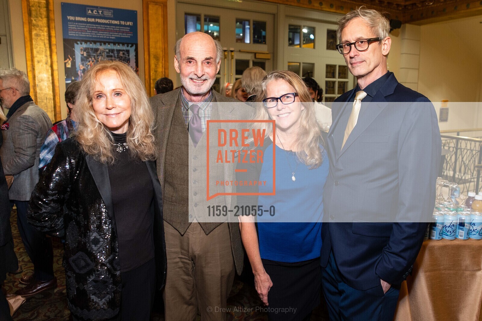 Mary Swig, Steven Swig, Robina Riccitiello, Jim Sottile, A.C.T Producers Circle Dinner, Toni Rembe Theater. 415 Geary Street, Photo #1159-21055-0 Mary Swig, Steven Swig, Robina Riccitiello, Jim Sottile, Photo #1159-21055-0