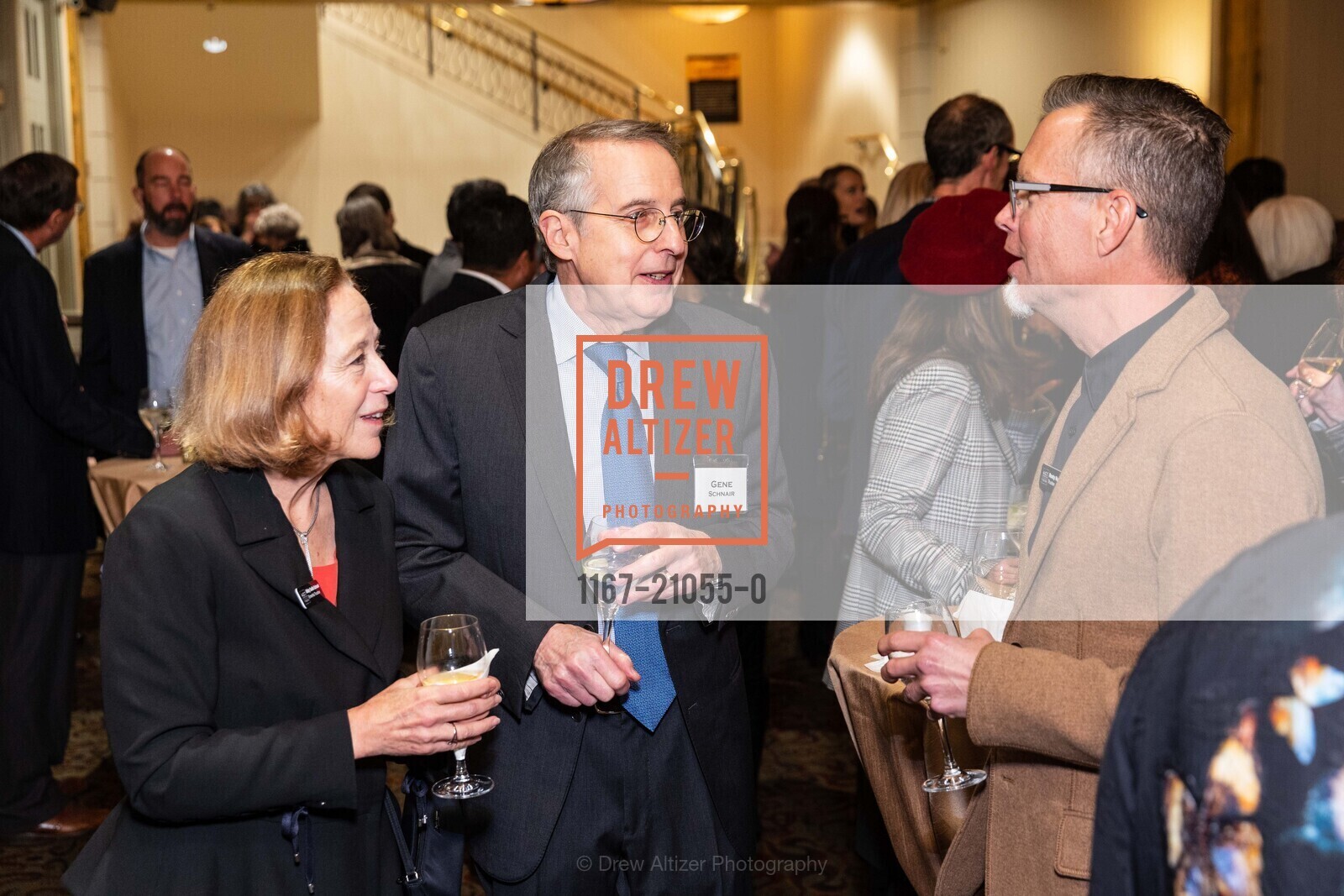 Abby Schnair, Gene Schnair, Rusty Rueff, A.C.T Producers Circle Dinner, Toni Rembe Theater. 415 Geary Street, Photo #1167-21055-0 Abby Schnair, Gene Schnair, Rusty Rueff, Photo #1167-21055-0