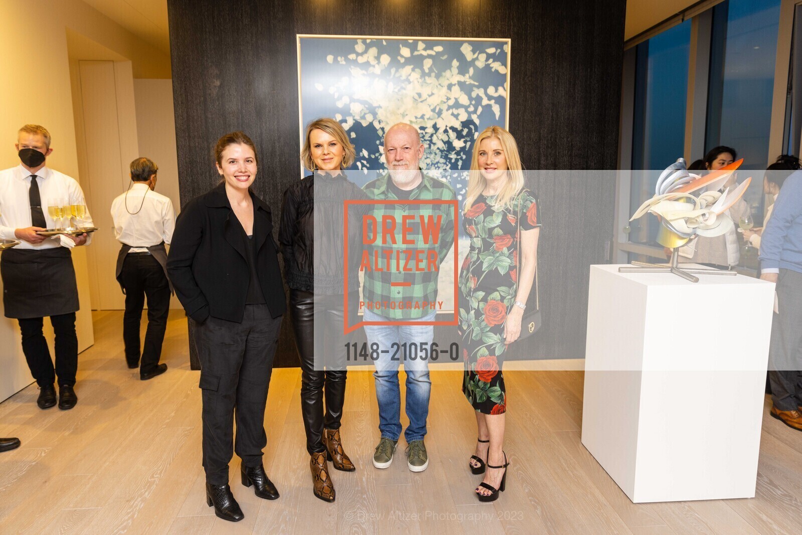 Beryl Bevilacque, Andrea Vicklin, Sam Birdwell, Holly Baxter, 181 Fremont Celebrates Marianne Boesky Gallery Show, 181 Fremont. 181 Fremont St, January 17th, 2023, Photo #1148-21056-0 Beryl Bevilacque, Andrea Vicklin, Sam Birdwell, Holly Baxter, Photo #1148-21056-0