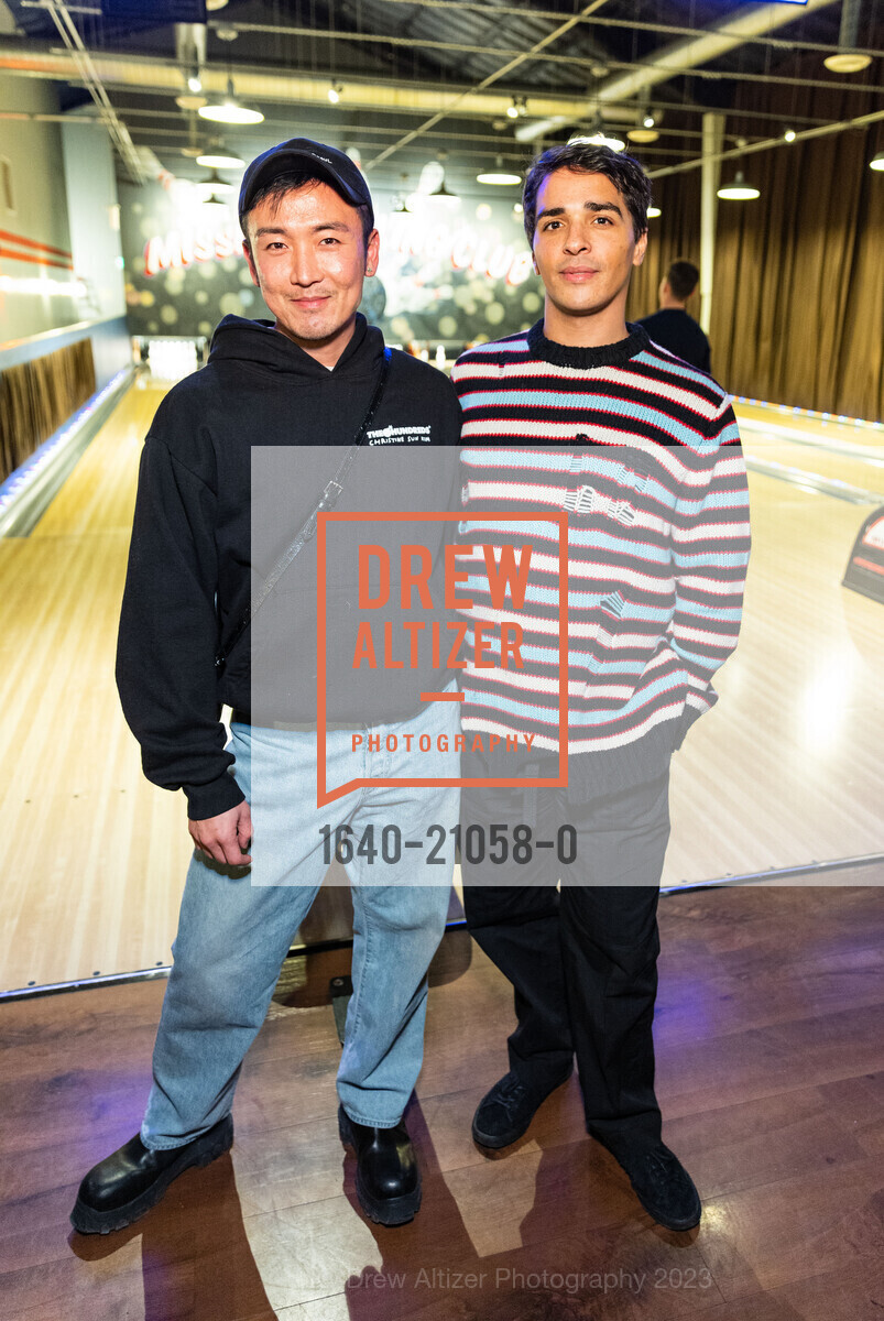 Kibum Kim, Malik Al-Mahrouky, Pre-FOG Bowling Party 2023, Mission Bowling Club, January 17th, 2023, Photo #1640-21058-0 Kibum Kim, Malik Al-Mahrouky, Photo #1640-21058-0