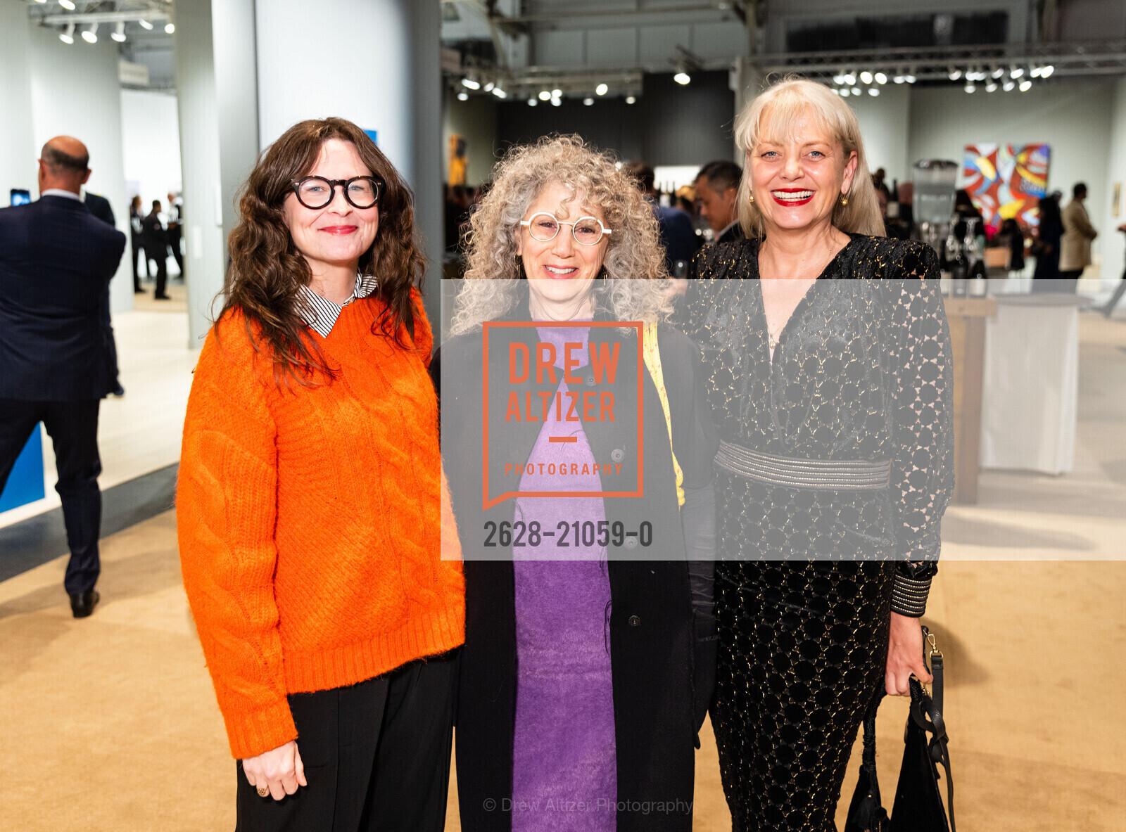 Jodi Throckmorton, Trish Bransten, Catharine Clark, FOG Art and Design Fair 2023, Fort Mason Festival Pavillion, Photo #2628-21059-0 Jodi Throckmorton, Trish Bransten, Catharine Clark, Photo #2628-21059-0
