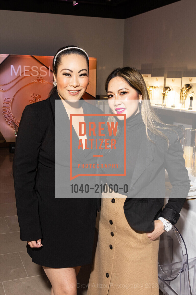 Stephanie Ng, Wanda Vorachit, Neiman Marcus Hosts Dinner with Valerie Messika of MESSIKA, Neiman Marcus, 5th Floor Glassroom. 150 Stockton Street, January 18th, 2023, Photo #1040-21060-0 Stephanie Ng, Wanda Vorachit, Photo #1040-21060-0