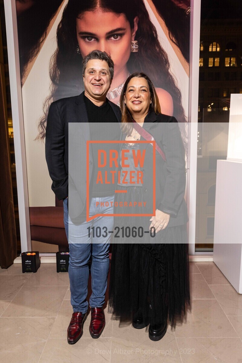 Barmak Meftah, Nazgol Meftah, Neiman Marcus Hosts Dinner with Valerie Messika of MESSIKA, Neiman Marcus, 5th Floor Glassroom. 150 Stockton Street, January 18th, 2023, Photo #1103-21060-0 Barmak Meftah, Nazgol Meftah, Photo #1103-21060-0