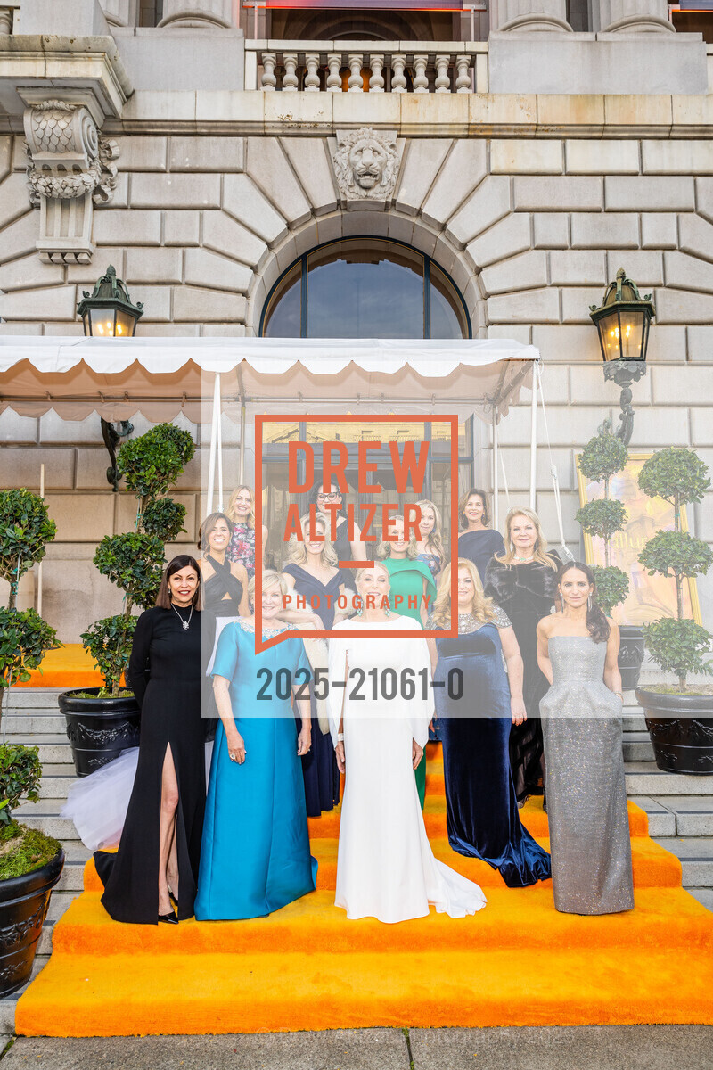 Elisabeth Smith, Louisa Basarrate, Betsy Linder, Holly Thier, Courtney Dallaire, Pam Preston, Rochelle Lacey, Jill McNay, Claire Kostic, Evie Simon, Irina Matijas, Michelle Harris, Ali Sievers, San Francisco Ballet 90th Anniversary Opening Night Gala 2023, San Francisco War Memorial & Performing Arts Center. 401 Van Ness Avenue, January 19th, 2023, Photo #2025-21061-0 Elisabeth Smith, Louisa Basarrate, Betsy Linder, Holly Thier, Courtney Dallaire, Pam Preston, Rochelle Lacey, Jill McNay, Claire Kostic, Evie Simon, Irina Matijas, Michelle Harris, Ali Sievers, Photo #2025-21061-0