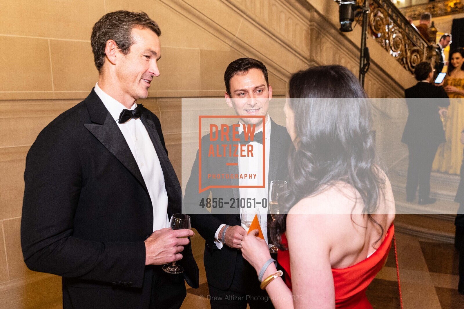 Geoffrey Hackman, Garen Scribner, Jenny Scholick, San Francisco Ballet 90th Anniversary Opening Night Gala 2023, San Francisco War Memorial & Performing Arts Center. 401 Van Ness Avenue, January 19th, 2023, Photo #4856-21061-0 Geoffrey Hackman, Garen Scribner, Jenny Scholick, Photo #4856-21061-0