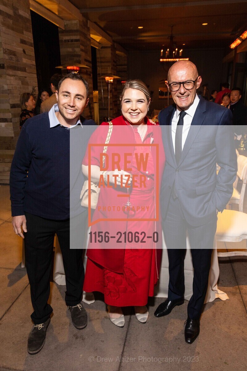 Fabris Marsac, Annika Gilray, Herve Perrot, BVLGARI Private Dinner, Rosewood Sand Hill. Menlo Park, January 19th, 2023, Photo #1156-21062-0 Fabris Marsac, Annika Gilray, Herve Perrot, Photo #1156-21062-0