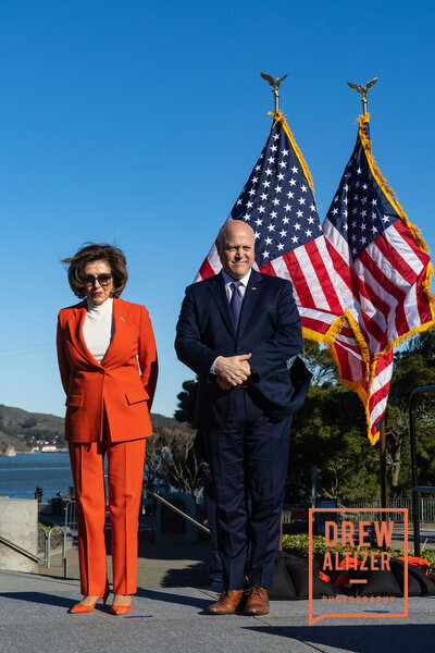 Press Conference For Seismic Retrofitting Of The Golden Gate Bridge