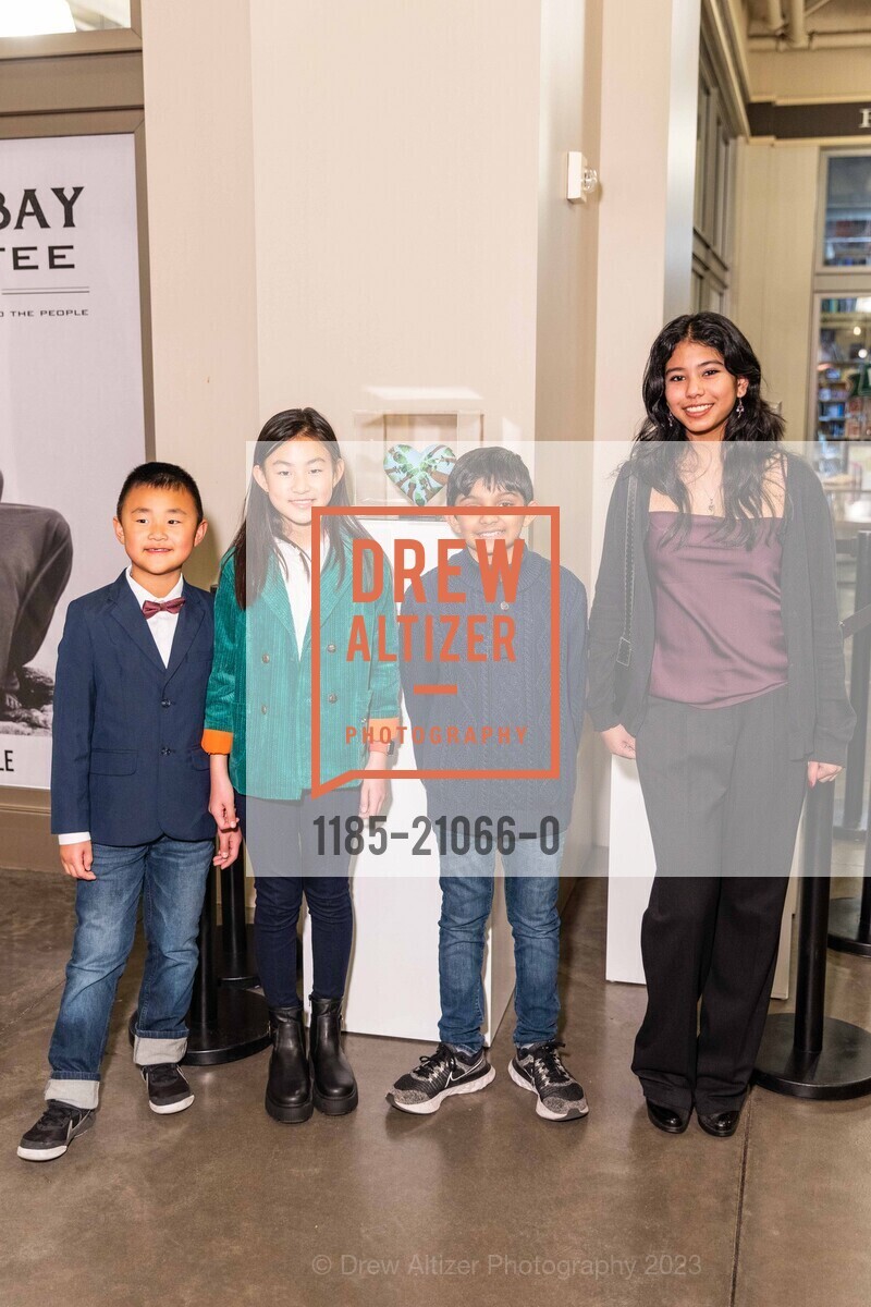 Ella Lee, Vincent Lee, Ridhaan Desai, Mika Sarkar Omachi, SFGH Hearts in SF 2023 Private Reception at The Port Room, San Francisco Ferry Building Port Room. 1 Ferry Building, SF, CA 94111 US, January 25th, 2023, Photo #1185-21066-0 Ella Lee, Vincent Lee, Ridhaan Desai, Mika Sarkar Omachi, Photo #1185-21066-0