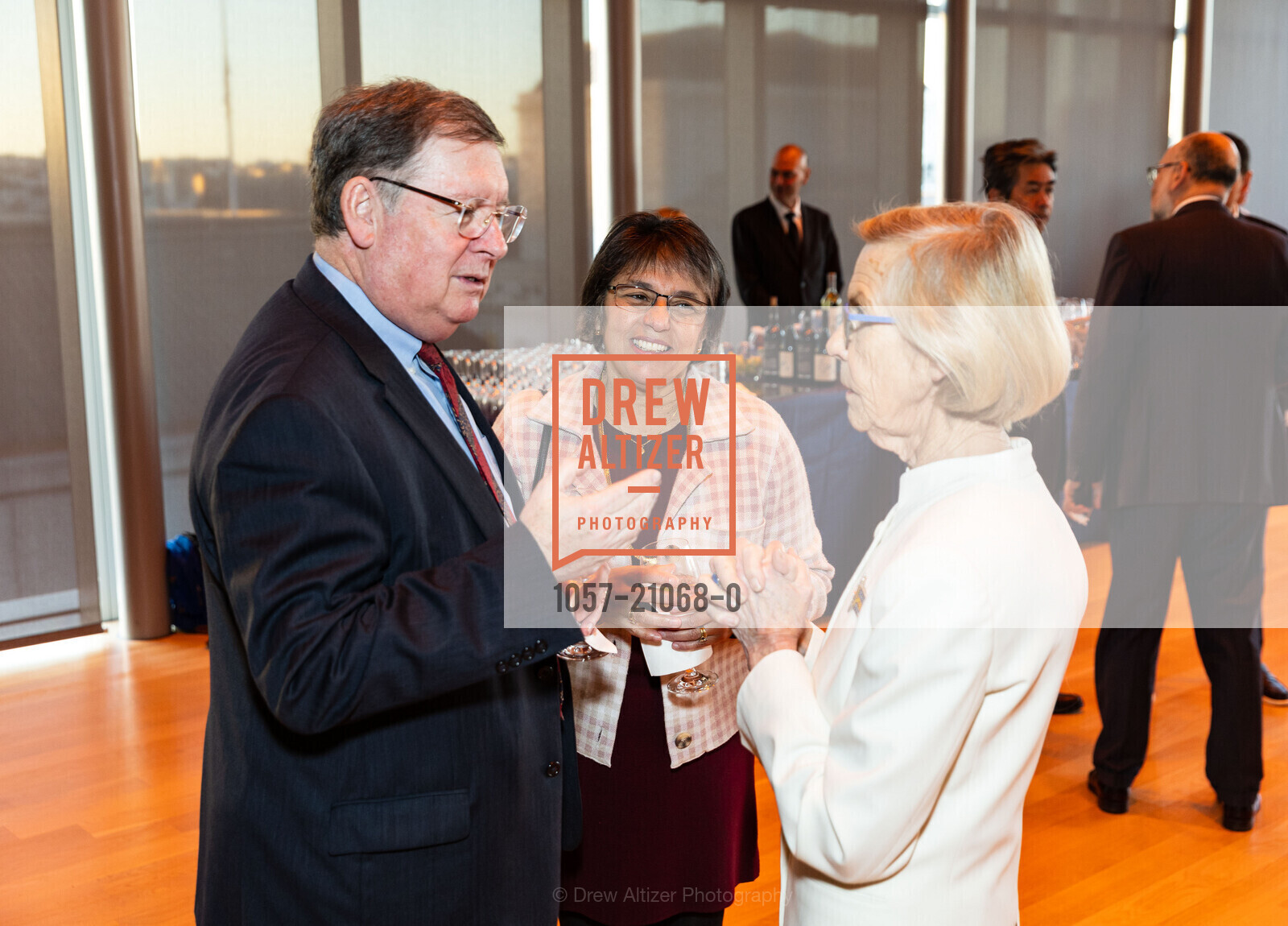 Evan Reade, Mary Rose Reade, Barbro Osher, Reception Celebrating Sweden’s 2023 Presidency of the Council of the European Union, San Francisco Conservatory of Music. 200 Van Ness Ave, SF, CA 94102 US, Photo #1057-21068-0 Evan Reade, Mary Rose Reade, Barbro Osher, Photo #1057-21068-0