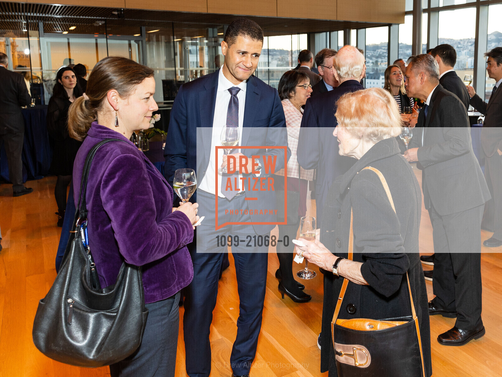Isabella Tomas, Daniel Da Cruz, Eva Voisin, Reception Celebrating Sweden’s 2023 Presidency of the Council of the European Union, San Francisco Conservatory of Music. 200 Van Ness Ave, SF, CA 94102 US, Photo #1099-21068-0 Isabella Tomas, Daniel Da Cruz, Eva Voisin, Photo #1099-21068-0