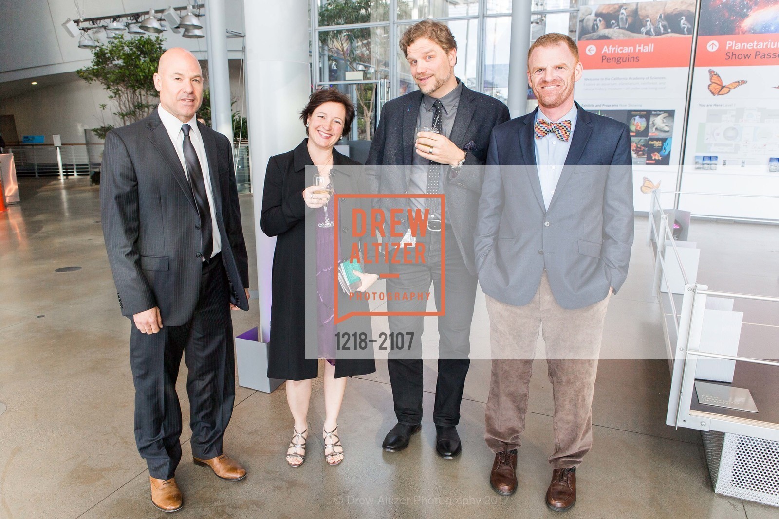 Jack Dumbacher, Shannon Bennett, Durrell Kapan, Matthew Lewin, Big Bang Gala 2017, California Academy of Sciences, April 27th, 2017, Photo #1218-2107 Jack Dumbacher, Shannon Bennett, Durrell Kapan, Matthew Lewin, Photo #1218-2107