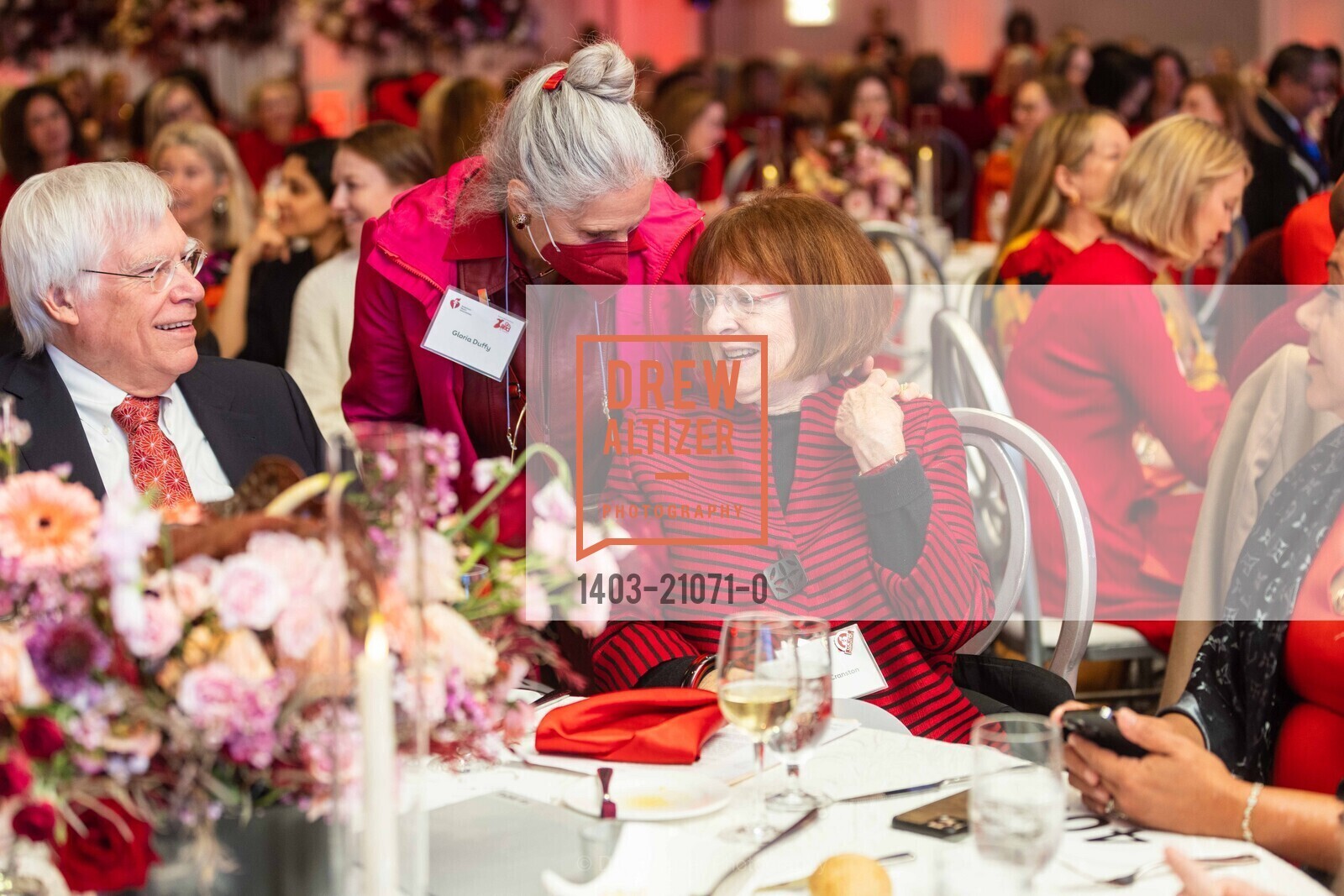 Roger van Craeynest, Gloria Duffy, Mary Cranston, American Heart Association's Go Red For Women, NA, Photo #1403-21071-0 Roger van Craeynest, Gloria Duffy, Mary Cranston, Photo #1403-21071-0