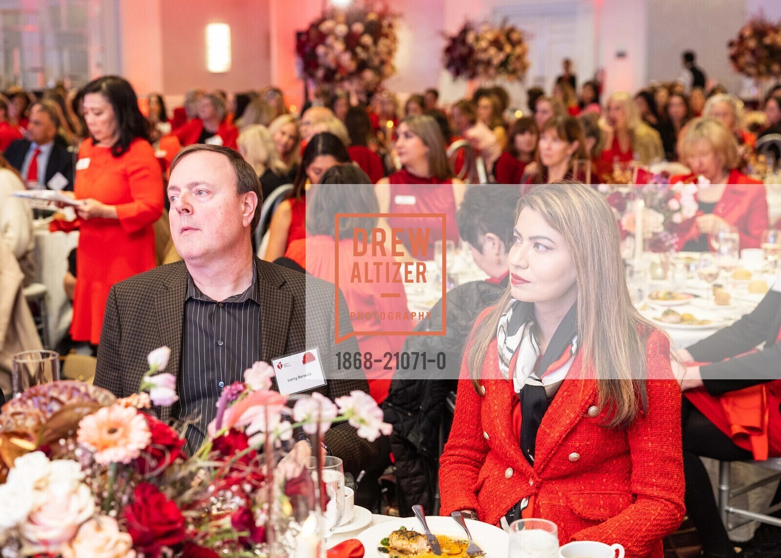 Larry Berwick, Huma Abbasi, American Heart Association's Go Red For Women, NA, Photo #1868-21071-0 Larry Berwick, Huma Abbasi, Photo #1868-21071-0