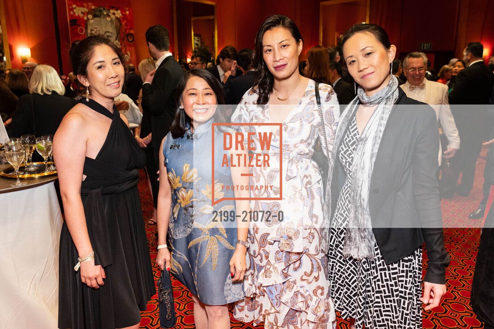 Aixin Lau, Tiffany Hong, Amy Lo, Diana Hu, SF Symphony Lunar New Year Banquet, Louise M. Davies Symphony Hall. 201 Van Ness Ave, February 5th, 2023, Photo #2199-21072-0 Aixin Lau, Tiffany Hong, Amy Lo, Diana Hu, Photo #2199-21072-0