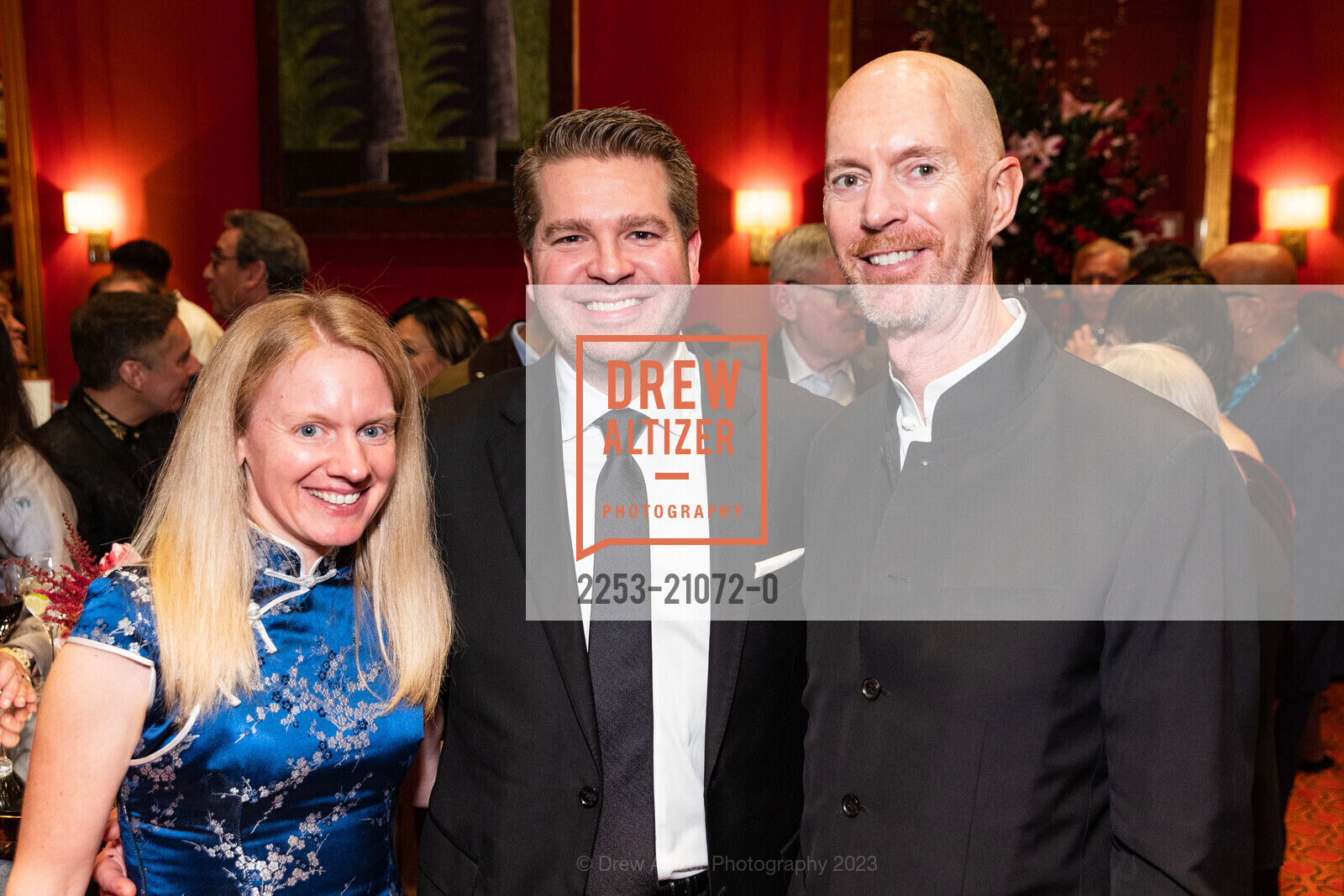 Denise Spivey, Matt Spivey, Curt Kirschner, SF Symphony Lunar New Year Banquet, Louise M. Davies Symphony Hall. 201 Van Ness Ave, February 5th, 2023, Photo #2253-21072-0 Denise Spivey, Matt Spivey, Curt Kirschner, Photo #2253-21072-0