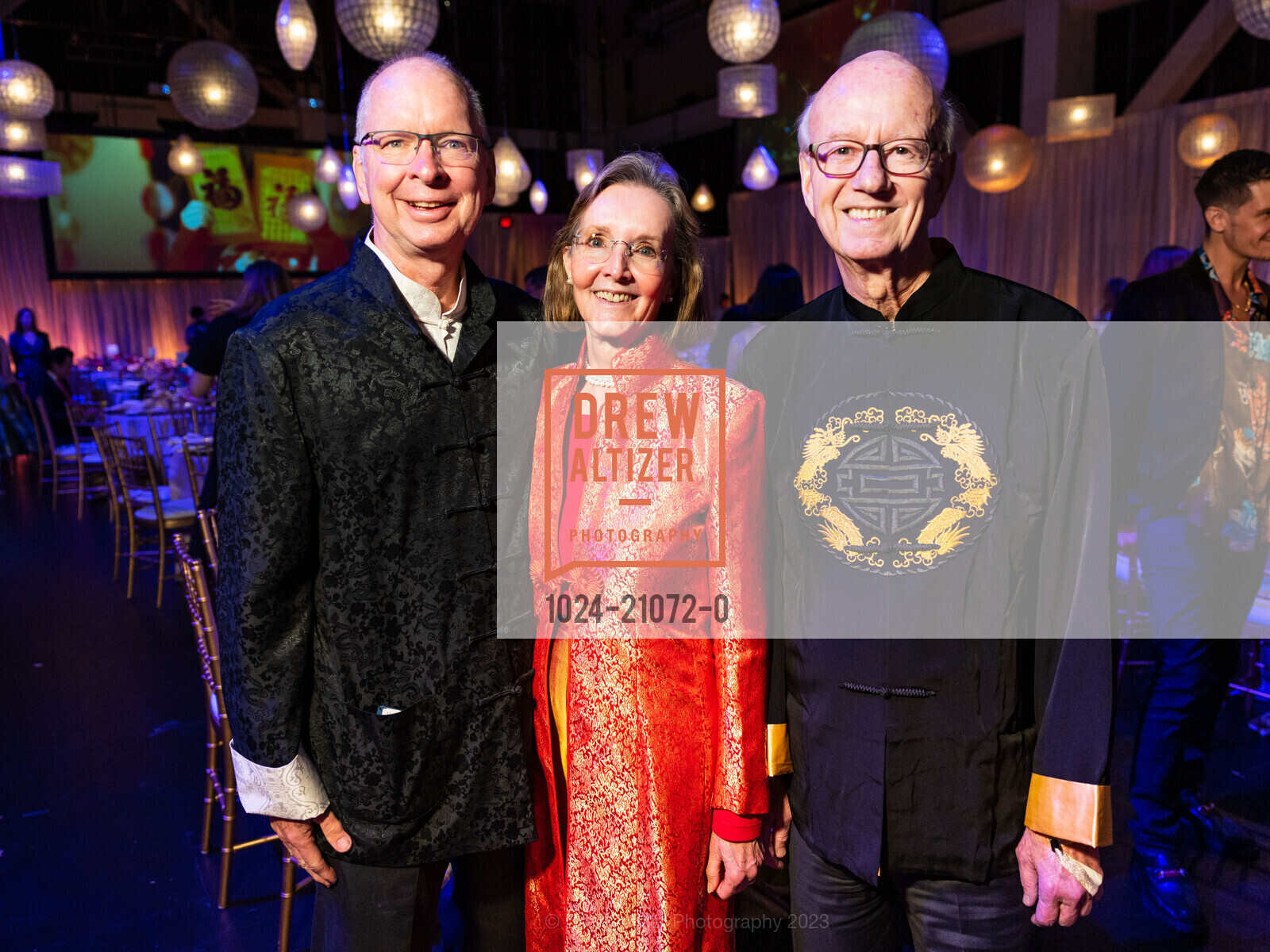 David Robbins, Ruthie Robbins, Tom Horn, SF Symphony Lunar New Year Banquet, Louise M. Davies Symphony Hall. 201 Van Ness Ave, February 5th, 2023, Photo #1024-21072-0 David Robbins, Ruthie Robbins, Tom Horn, Photo #1024-21072-0