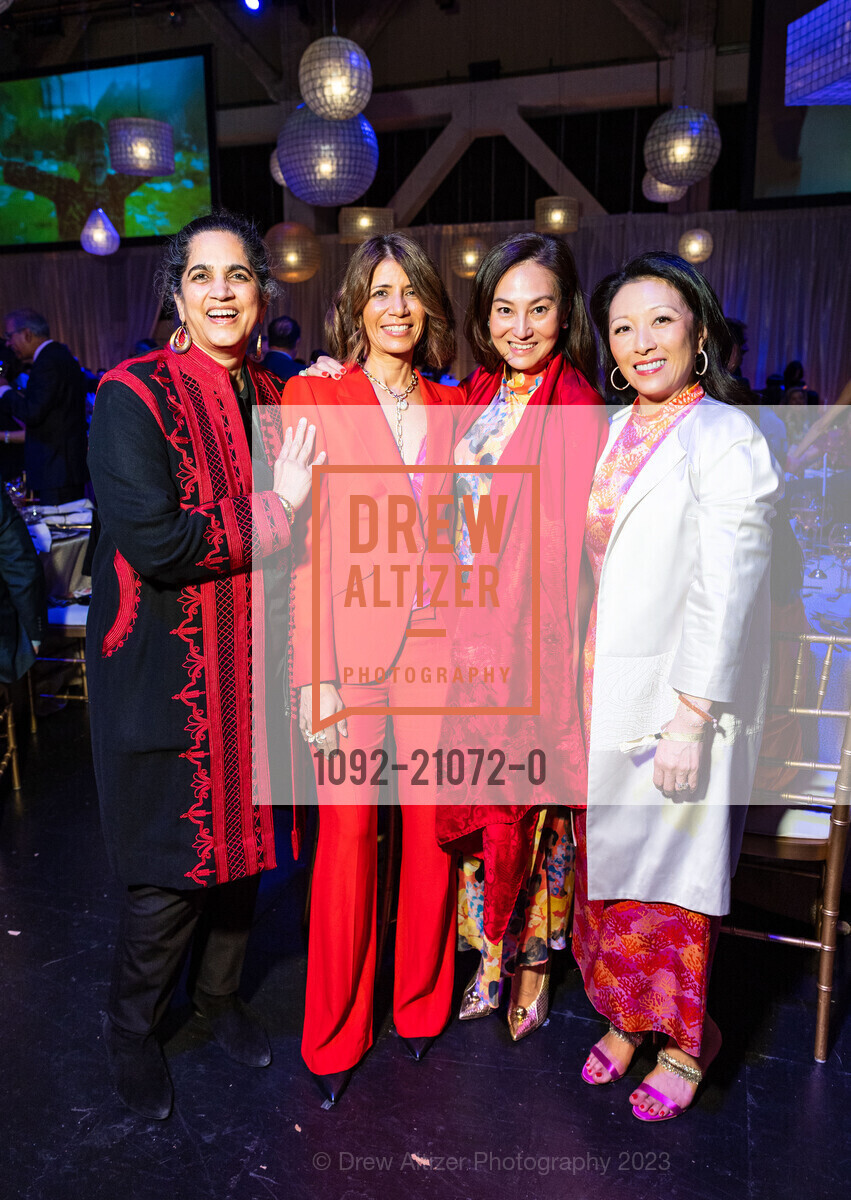 Vijay Shriram, Anjali Pichai, Tiffany Chang, Cori Bates, SF Symphony Lunar New Year Banquet, Louise M. Davies Symphony Hall. 201 Van Ness Ave, February 5th, 2023, Photo #1092-21072-0 Vijay Shriram, Anjali Pichai, Tiffany Chang, Cori Bates, Photo #1092-21072-0