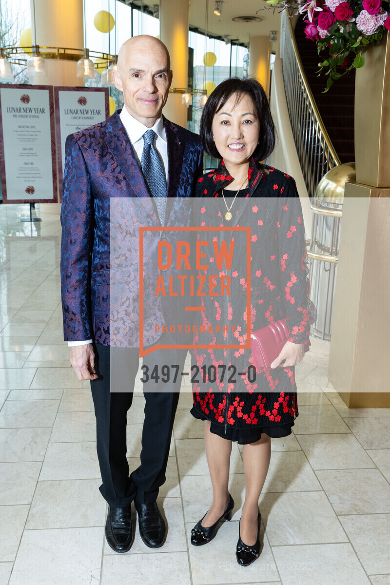 Andre Neumann-Loreck, Kay Yun, SF Symphony Lunar New Year Banquet, Louise M. Davies Symphony Hall. 201 Van Ness Ave, February 5th, 2023, Photo #3497-21072-0 Andre Neumann-Loreck, Kay Yun, Photo #3497-21072-0