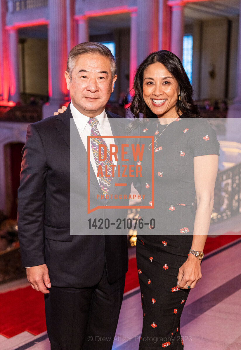 Thong Nguyen, Quynh Trinh, Hearts in San Francisco Fundraiser 2023, San Francisco City Hall @ 1 Dr Carlton B Goodlett Pl, SF, CA 94102 US. San Francisco City Hall @ 1 Dr Carlton B Goodlett Pl, SF, CA 94102 US, February 9th, 2023, Photo #1420-21076-0 Thong Nguyen, Quynh Trinh, Photo #1420-21076-0