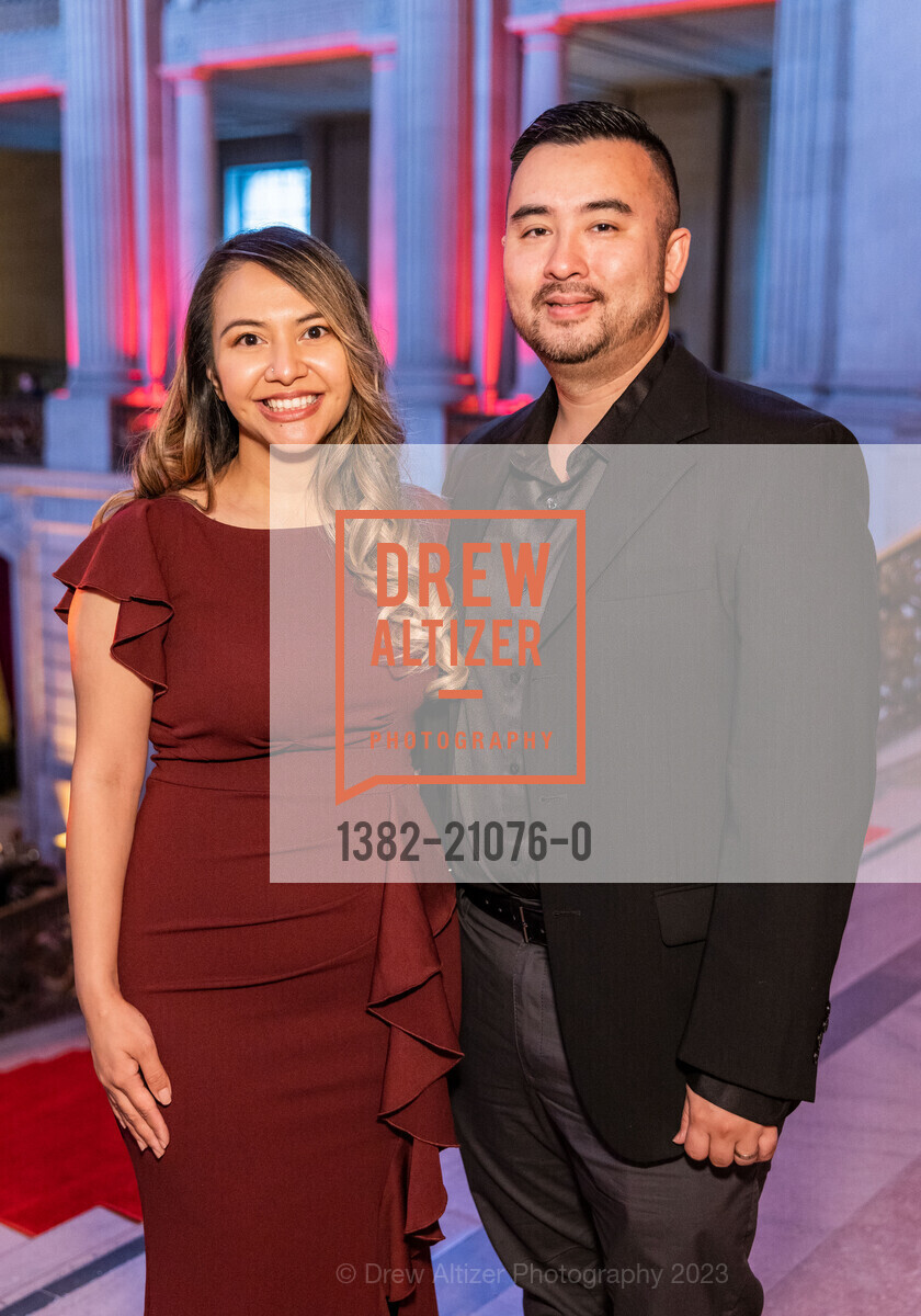 Joan Torres, Andrew Pham, Hearts in San Francisco Fundraiser 2023, San Francisco City Hall @ 1 Dr Carlton B Goodlett Pl, SF, CA 94102 US. San Francisco City Hall @ 1 Dr Carlton B Goodlett Pl, SF, CA 94102 US, February 9th, 2023, Photo #1382-21076-0 Joan Torres, Andrew Pham, Photo #1382-21076-0