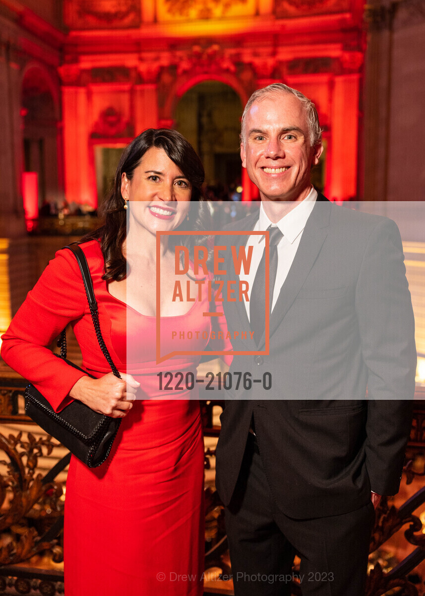 Melissa Chadwick-Dunn, Brendan Keenan, Hearts in San Francisco Fundraiser 2023, San Francisco City Hall @ 1 Dr Carlton B Goodlett Pl, SF, CA 94102 US. San Francisco City Hall @ 1 Dr Carlton B Goodlett Pl, SF, CA 94102 US, February 9th, 2023, Photo #1220-21076-0 Melissa Chadwick-Dunn, Brendan Keenan, Photo #1220-21076-0