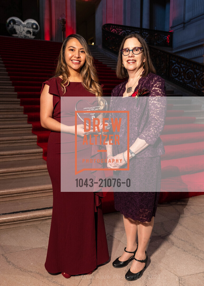 Joan Torres, Elena Fuentes-Afflick, Hearts in San Francisco Fundraiser 2023, San Francisco City Hall @ 1 Dr Carlton B Goodlett Pl, SF, CA 94102 US. San Francisco City Hall @ 1 Dr Carlton B Goodlett Pl, SF, CA 94102 US, February 9th, 2023, Photo #1043-21076-0 Joan Torres, Elena Fuentes-Afflick, Photo #1043-21076-0