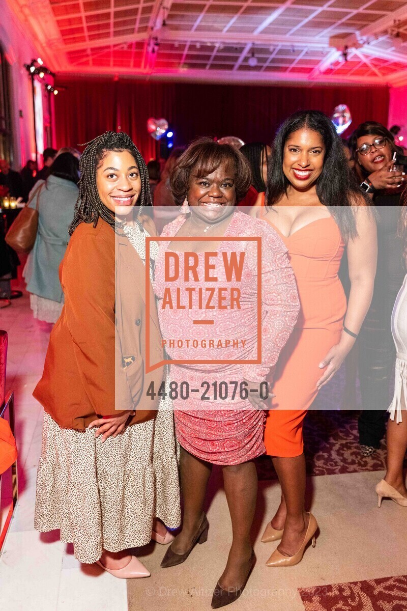 Natalie Prince, Lena Robinson, Talina Knox, Hearts in San Francisco Fundraiser 2023, San Francisco City Hall @ 1 Dr Carlton B Goodlett Pl, SF, CA 94102 US. San Francisco City Hall @ 1 Dr Carlton B Goodlett Pl, SF, CA 94102 US, February 9th, 2023, Photo #4480-21076-0 Natalie Prince, Lena Robinson, Talina Knox, Photo #4480-21076-0